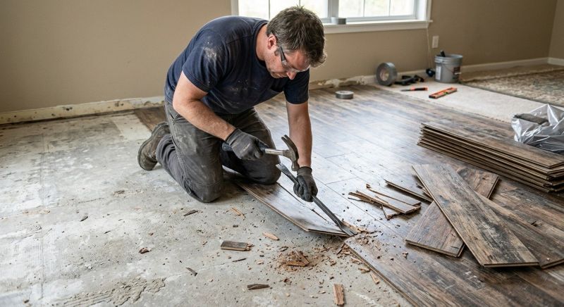 Laminate Tile Removal
